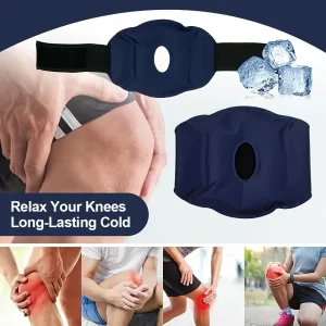 Reusable Nylon Gel Knee Pack for Hot/Cold Therapy, Easing Discomfort and Aiding Foot Relaxation